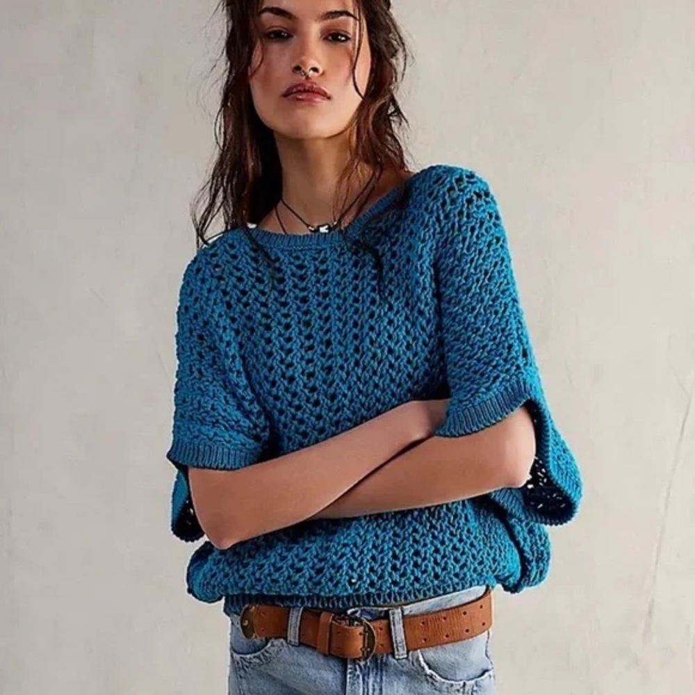 NWT We The Free Sophia Sweater Tee